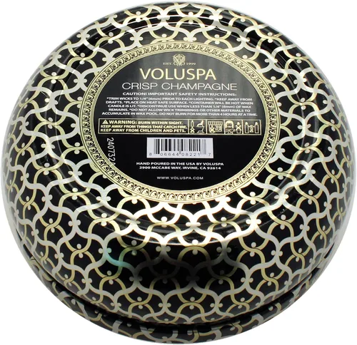 Vista 3 de Maison Noir Collection - Vela de lata de 3 mechas, champán crujiente por Voluspa para unisex, vela de 12 onzas