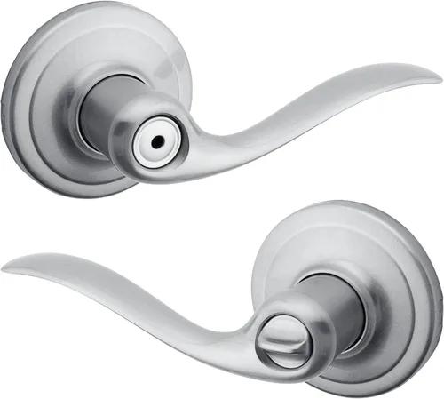 Vista 36 de Kwikset Tustin - Manija de puerta de entrada con cerradura y llave, palanca exterior reversible con cerradura segura, para entrada principal