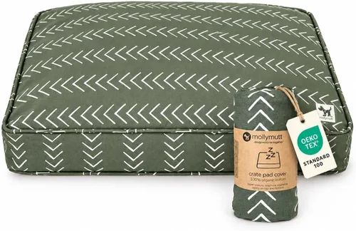 Vista 12 de Molly Mutt Morning - Funda para jaula de perro, 100% algodón orgánico con certificación GOTS para cama de perro o cachorro, duradera, lavable