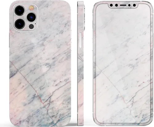 Vista 3 de DesignSkinz Kit de calcomanías de cuerpo completo compatible con iPhone 15 Plus, superficie de mármol pizarra V12