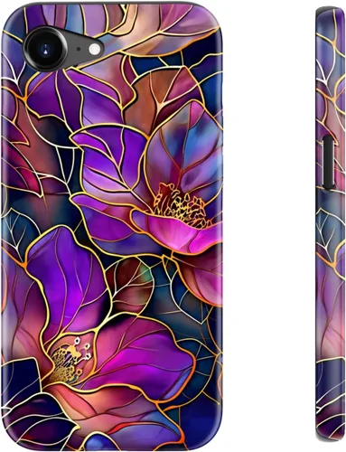 Vista 80 de LUHOURI Funda para iPhone 12 Mini, compatible con carga inalámbrica, doble capa, interior de silicona suave + carcasa exterior dura, bonito diseño