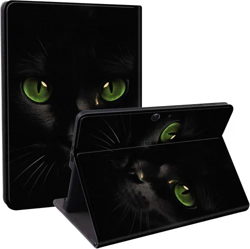 Vista 23 de Funda diseñada para Microsoft Surface Pro 11/10/9, protección ligera, múltiples ángulos, piel sintética, delgada, con función de encendido y apagado