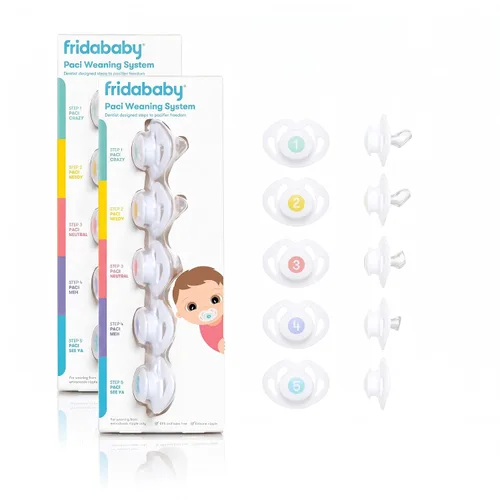 Vista 9 de Frida Baby Sistema de destete de chupete de silicona, sin BPA, sin látex