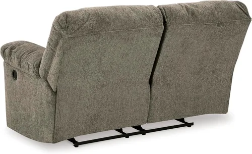 Vista 11 de Signature Design by Ashley Alphons - Sofá biplaza reclinable de transición, color gris claro