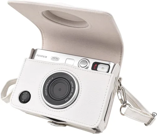 Vista 12 de MUZIRI KINOKOO Funda Mini EVO, Cuero PU con Textura de Lichi, Funda Protectora para Cámara Instantánea Instax Mini EVO con Orificio de Carga Preciso