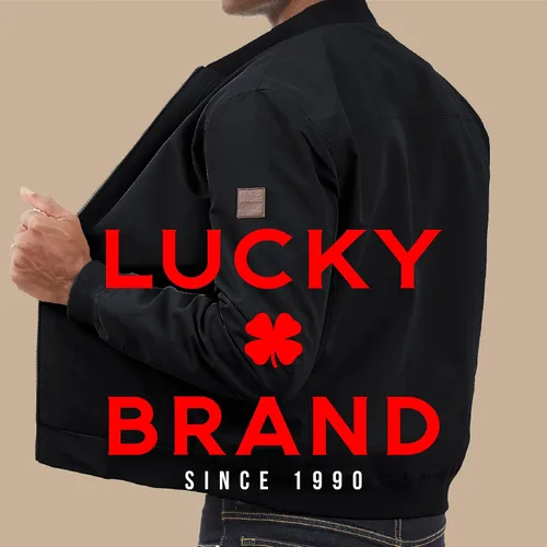 Vista 3 de Lucky Brand Chaqueta bomber para hombre