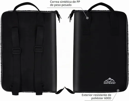 Vista 7 de EASTROCK - Bolsa para baquetas de tambor de 18.9 x 23.2 pulgadas, gran capacidad para baquetas, soporte para palos con una llave de tambor, gancho