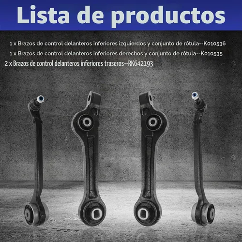 Vista 3 de Brazo de control, repuesto para brazo de control delantero inferior con kit de suspensión de rótula compatible con Dodge Charger 2011-2019, Dodge
