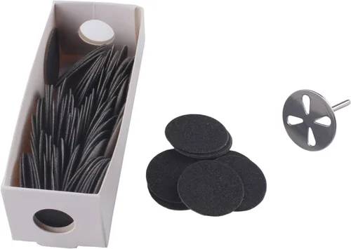 Vista 7 de Brocas de metal para disco de papel de lija de 0.984 in, broca de disco de lija de pedicura Mango 3/32, herramienta eléctrica de lima de pie