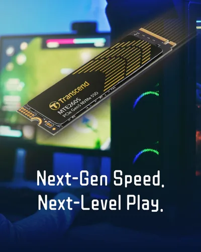 Vista 8 de Transcend SSD Gen5 de 1 TB con disipador de calor, hasta 14,000 MB/s, expansión de almacenamiento para consolas PS5, compatible con computadoras