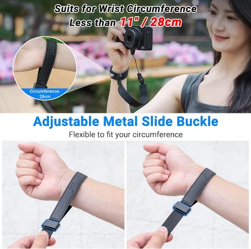 Vista 3 de Correa de mano de nylon ajustable para cámara con diseño de liberación rápida de 1/4"20 para DJI Osmo Pocket 3 Pocket3 Creator Combo Accesorios Osmo