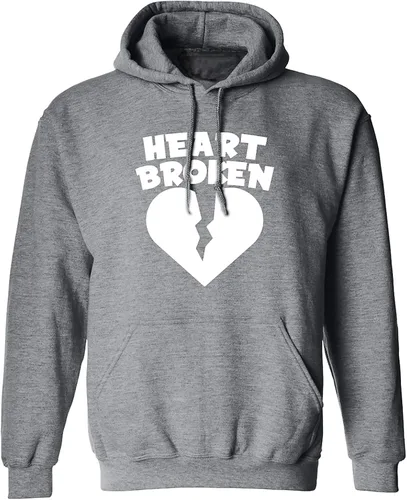 Vista 8 de zerogravitee Sudadera con capucha para adultos con corazón roto Negro