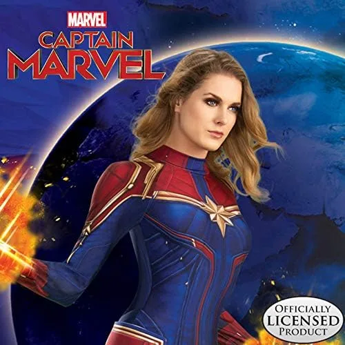 Vista 4 de Rubies Disfraz unisex de Marvel Capitán Marvel Hero Look con medias de disfraz de Mohawk color como se muestra talla única de EE UU Como se muestra