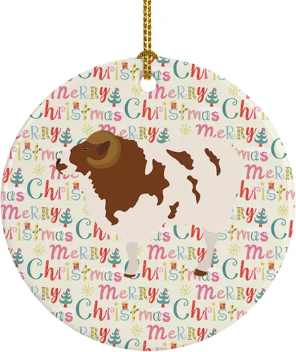 Vista 12 de Caroline's Treasures Adorno de cerámica de avestruz común para árbol de Navidad, decoración colgante para el hogar, Navidad, vacaciones, fiesta