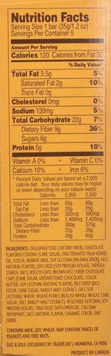 Vista 2 de 2 Cajas Trader Joe's - Barras de granola enroladas y chispas de chocolate, 0.32 oz de fibra