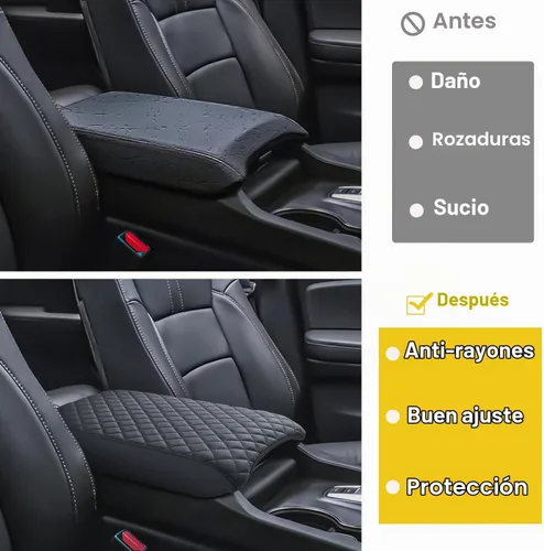 Vista 2 de Funda para Consola Central PIMCAR para Honda Pilot 2023-2025 2026, Funda para Reposabrazos Personalizada de Cuero para Interior de Honda