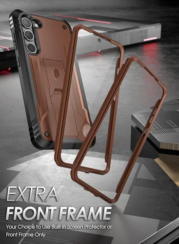 Vista 4 de Poetic Revolution Series - Funda para Samsung Galaxy S23 5G de 6.2 pulgadas (2023), protector de pantalla integrado que funciona con identificación