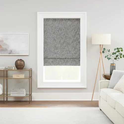 Vista 10 de Eclipse Drew - Persianas romanas para ventanas, sin cordones, 100 % opacas, 23 pulgadas de ancho x 64 pulgadas de largo, reducen el ruido, persianas