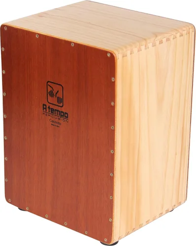 Vista 2 de A Tempo Percussion El Cajoncito (El pequeño cajón) - Cajón de tamaño 3/4 fabricado en Perú