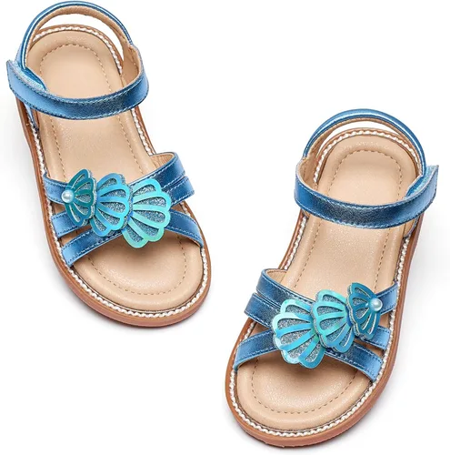 Vista 42 de Kiderence Sandalias de niña de las flores para niñas pequeñas, zapatos de Ck303 Oro