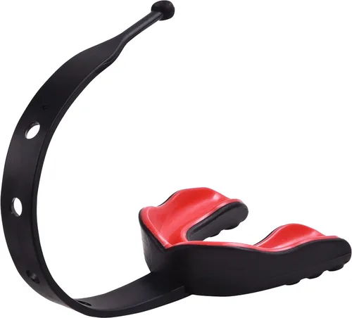 Vista 26 de Oral Mart - Protector bucal deportivo con correa para fútbol, lacrosse, hockey sobre hielo, taekwondo