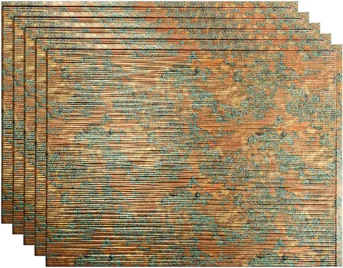 Vista 32 de FASÄDE Ripple - Panel decorativo de vinilo decorativo para salpicaduras de 18 x 24 pulgadas en plata argente (paquete de 5)