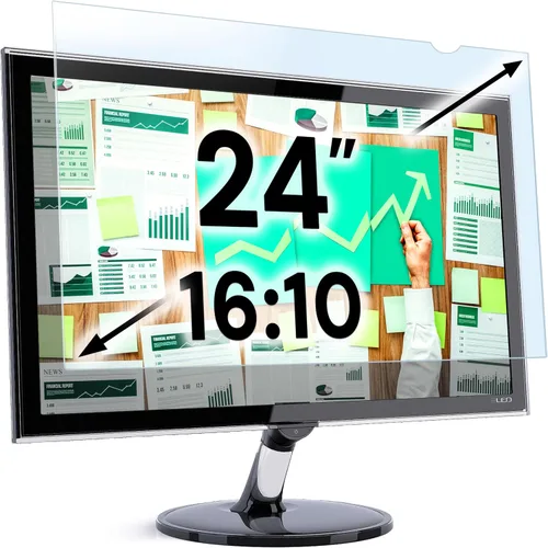 Vista 22 de VINTEZ Panel protector de pantalla de bloqueo de luz azul de 14 pulgadas para monitor de computadora y portátil de pantalla ancha 16:9 – Película