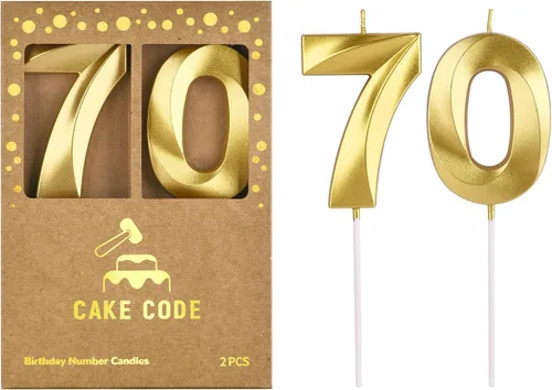Vista 25 de Velas de cumpleaños de oro con diamantes de 2.76 pulgadas, velas de números dorados, velas de números de pastel, celebración de fiesta