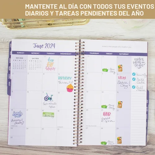 Vista 4 de Bloom Daily Planners Hojas de Calcomanías para Planificador Clásico Recientemente Mejoradas - Paquete Variado de Calcomanías para Decorar