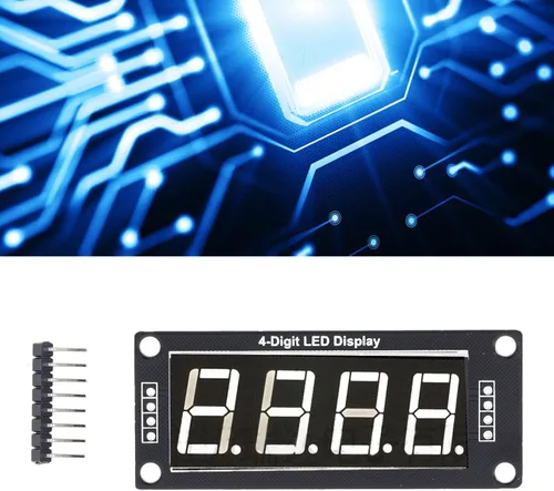 Vista 4 de 4 módulos de segmento digital Tm1637 Pantalla digital LED de 4 dígitos de 7 segmentos Pantalla digital LED de 0.56 pulgadas, pantalla de reloj