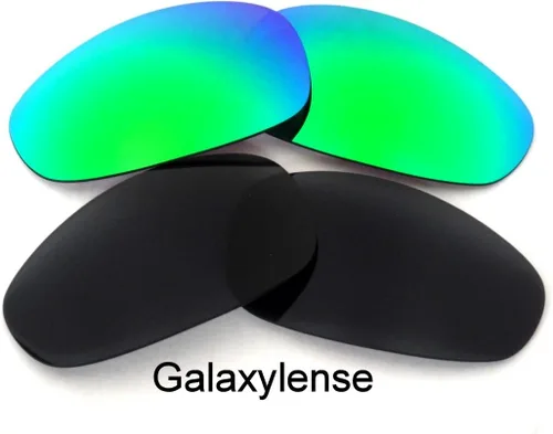 Vista 2 de Galaxy lentes de repuesto para Oakley Juliet Black & Verde Esmeralda polarizar 2pares