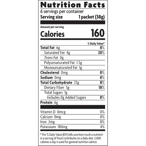 Vista 5 de Nature's Path Qi'a Superfood - Harina de avena instantánea de coco cremoso orgánico sin gluten, 6 paquetes, sin OMG, 1.28 onzas de granos enteros