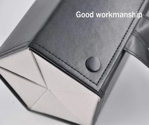 Vista 2 de Organizador de almacenamiento para lentes de sol, estuche de viaje plegable con 5 compartimentos de ranura para múltiples gafas