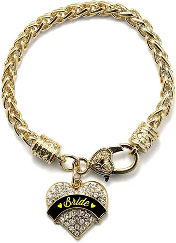 Vista 25 de Inspired Silver - Pulsera de plata con dije de corazón pavé con circonitas cúbicas