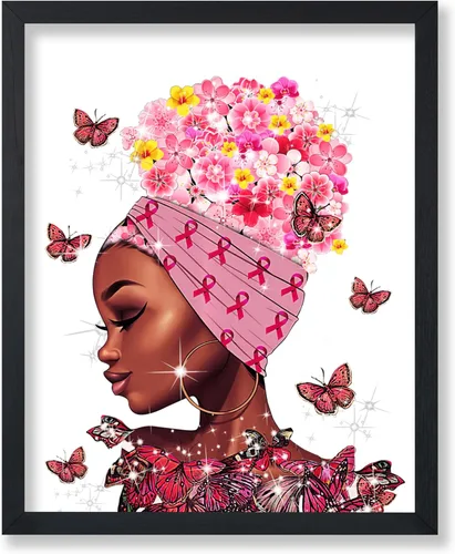Vista 18 de Poster Master Póster motivacional vintage, impresión inspiradora retro, regalo para chica afro, amiga, reina negra, mujer afroamericana