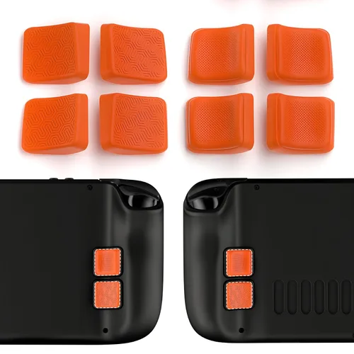 Vista 10 de PlayVital Mix Version - Juego de mejora de botón trasero para Steam Deck LCD, kit de protección de botón de mejora de agarre para Steam Deck OLED