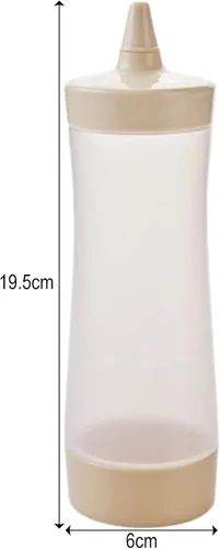 Vista 6 de Ochine Botellas de plástico exprimibles para condimentos, 12 onzas, botellas de plástico para condimentos, juego de botellas para salsa de tomate