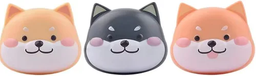 Vista 8 de Rain House Paquete de 2 bonitas fundas para lentes de contacto, caja de almacenamiento para lentes de contacto Shiba Inu, soporte portátil