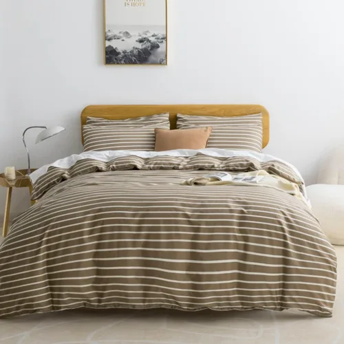 Vista 18 de JELLYMONI - Juego de cama de algodón suave y lujoso, tamaño individual, queen y king (fundas de edredón y de almohadas) (no incluye edredón)