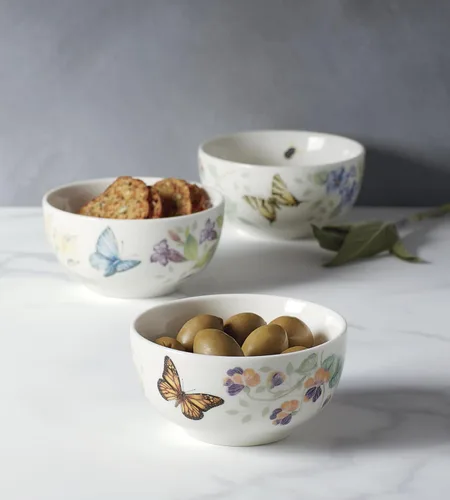 Vista 4 de Lenox 890449 Butterfly Meadow Kitchen - Juego de 3 cuencos pequeños