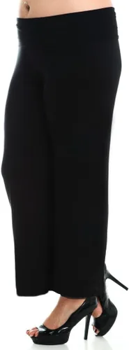Vista 5 de Stylzoo Women's Plus Size Premium Modal Rayon Softest Ever Palazzo Solid Stretchy Knit Pants Premium Fabric