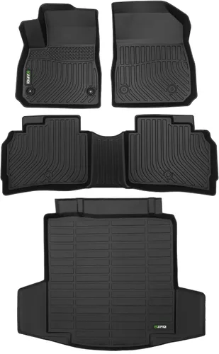 Vista 40 de HAFIDI® - Tapetes para auto con almacenamiento debajo del asiento, para todo clima, antideslizantes, de elastómero termoplástico, para la primera