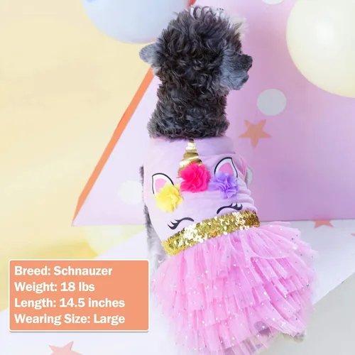 Vista 20 de KYEESE Vestido de Navidad para Perro de Cuadros Búfalo Rojos, Vestidos para Perros con Corbatín, Vestido para Perro Pequeño 0#Buffalo Check