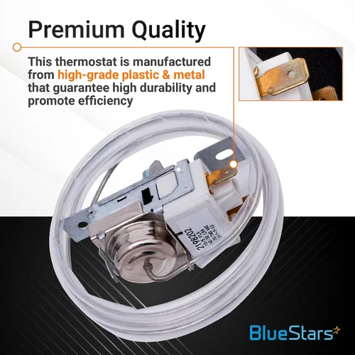 Vista 5 de BlueStars Termostato de control de frío para refrigerador 2198202 y temporizador de descongelación de refrigerador W10822278 - Compatible