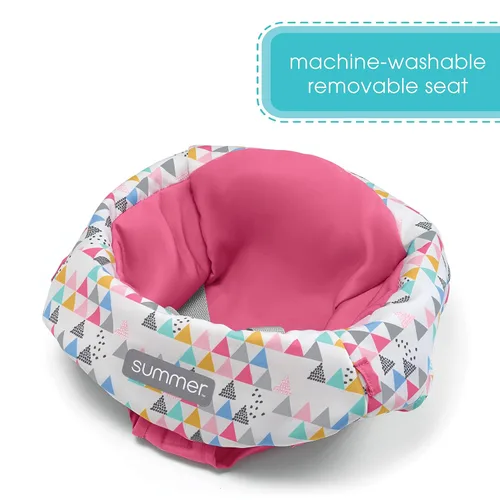 Vista 10 de Summer Infant Asiento de Piso Learn-to-Sit de 2 Posiciones (Rosa Funfetti) – Sienta al Bebé en Este Asiento de Actividad Ajustable Apropiado