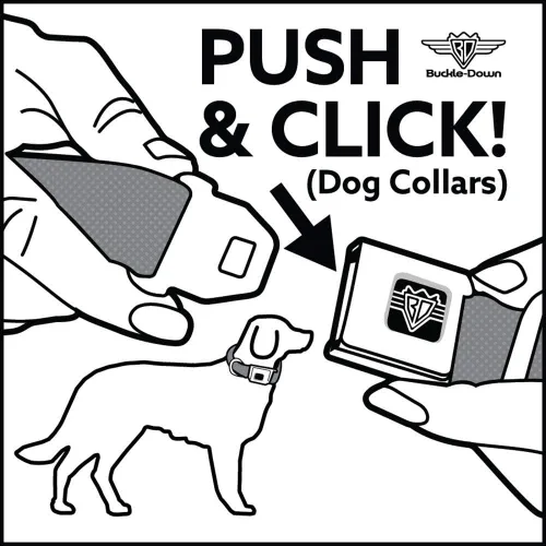 Vista 5 de Buckle-Down Collar de perro con hebilla de cinturón de seguridad, Marijuana Haze Rasta/Rasta, 1 pulgada de ancho, se adapta a cuello de 9 a 15