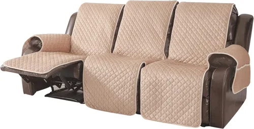 Vista 21 de Fundas de terciopelo reclinables antideslizantes, impermeables, grandes para sillas reclinables, para sillas de cuero, funda de sofá reclinable