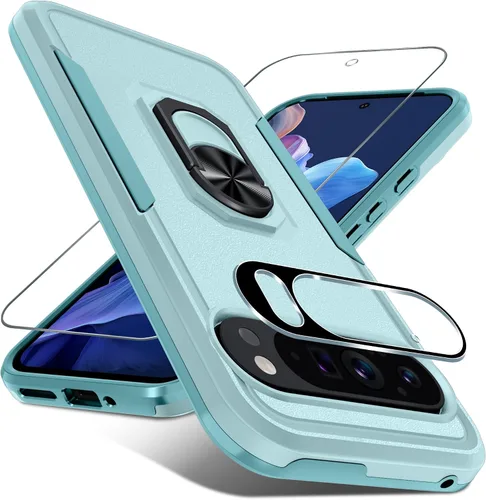 Vista 38 de Janmitta Funda para Google Pixel 8a con Protector de Pantalla + Protector de Lente de Cámara, Resistente a Prueba de Golpes de Servicio Pesado
