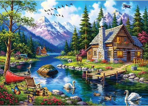 Vista 9 de Anatolian Puzzle - Faro azul, rompecabezas de 3000 piezas, #4936