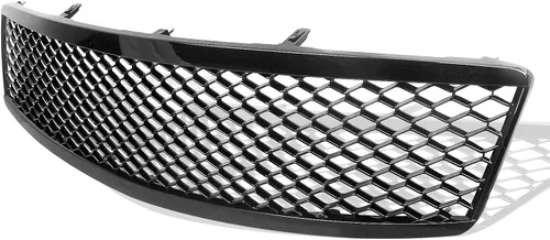 Vista 3 de Rejilla frontal de malla para Infiniti G35 G37 2007-2009 Sedan negro brillante